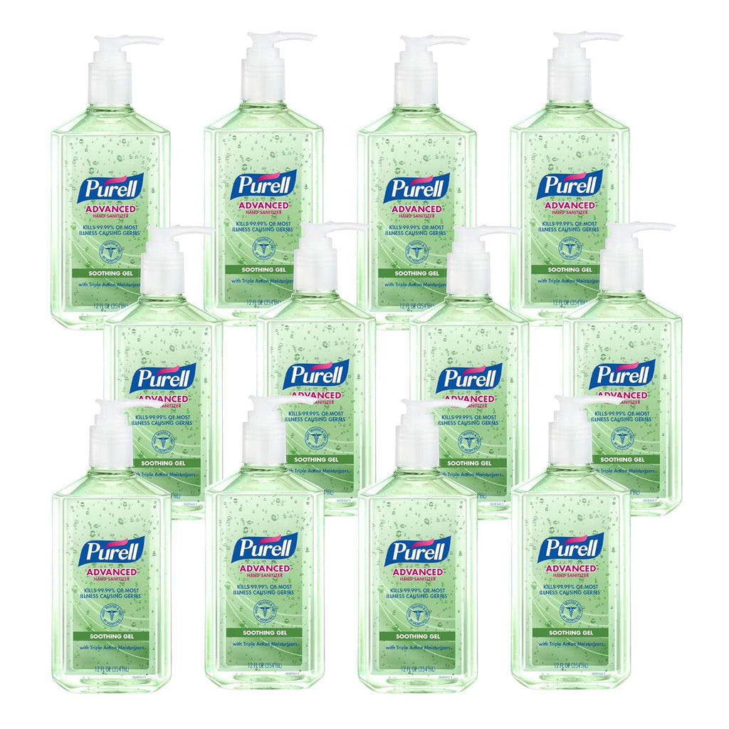 12 fl oz Pump Bottle Hand Sanitizer Gel (Pack of 12) G614988