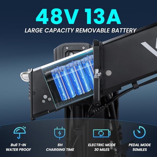 750W 48V 13AH 20” x 4.0" Folding Fat Tire Electric Bike I7939