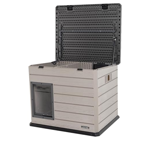 Weather Protected Dog House with Adjustable Vents X418