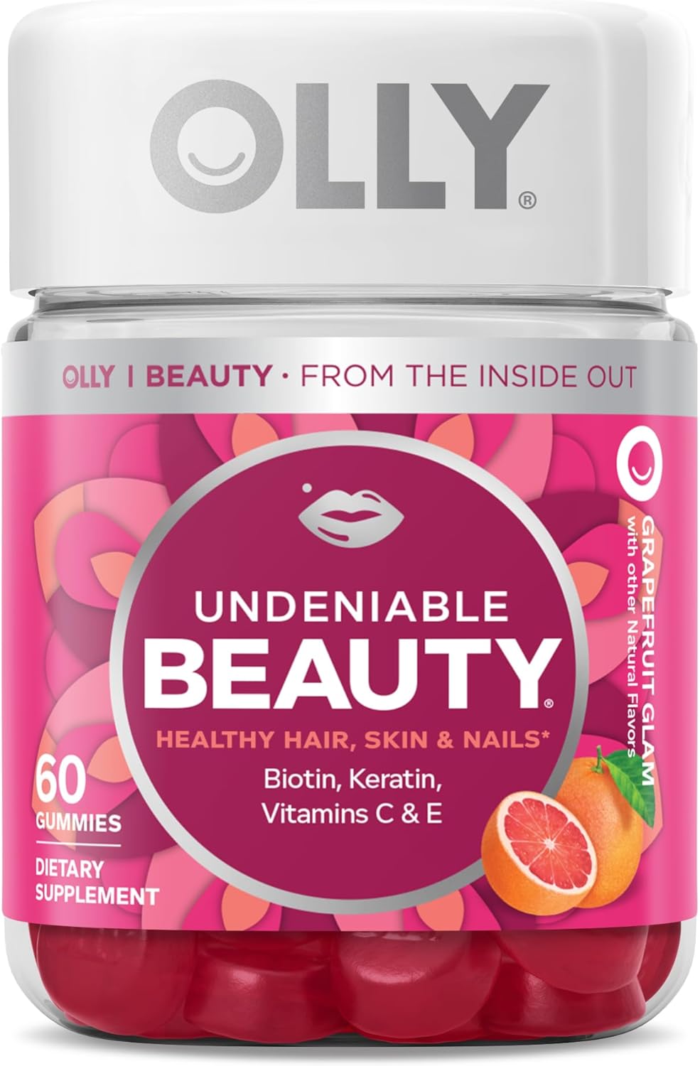 Extra Strength Daily Energy Gummy, Caffeine Free, 1000mcg Vitamin B12, CoQ10, Goji Berry & Undeniable Beauty Gummy, Biotin, Vitamin C, Keratin, Chewable Supplement O67919