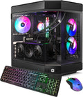 Black Gaming PC Desktop Intel Core i9 13900KF NVIDIA GeForce RTX 4070 12GB 32GB DDR5 1TB NVMe Windows 11 Home K4362