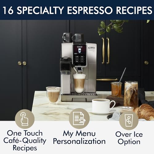 Silver Dinamica with LatteCrema System and LCD Display L952