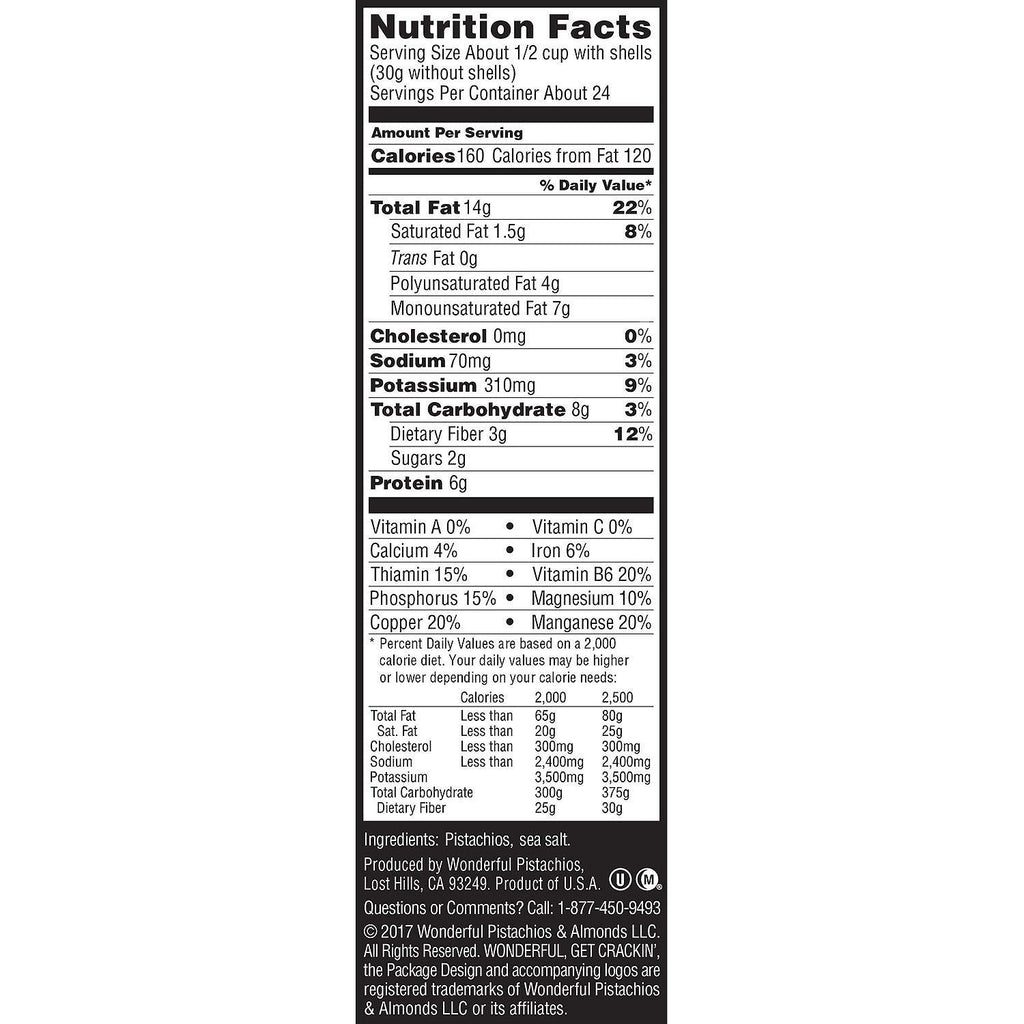 Roasted Lightly Salted Pistachios, 48 oz W3820