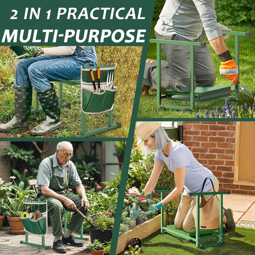 10.2" Wider Garden Kneeler and Seat with Handle I373333