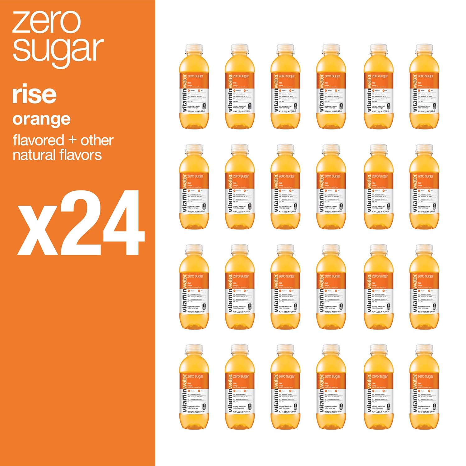 16.9 Fl Oz Pack of 24 Electrolyte Enhanced Orange Water I227