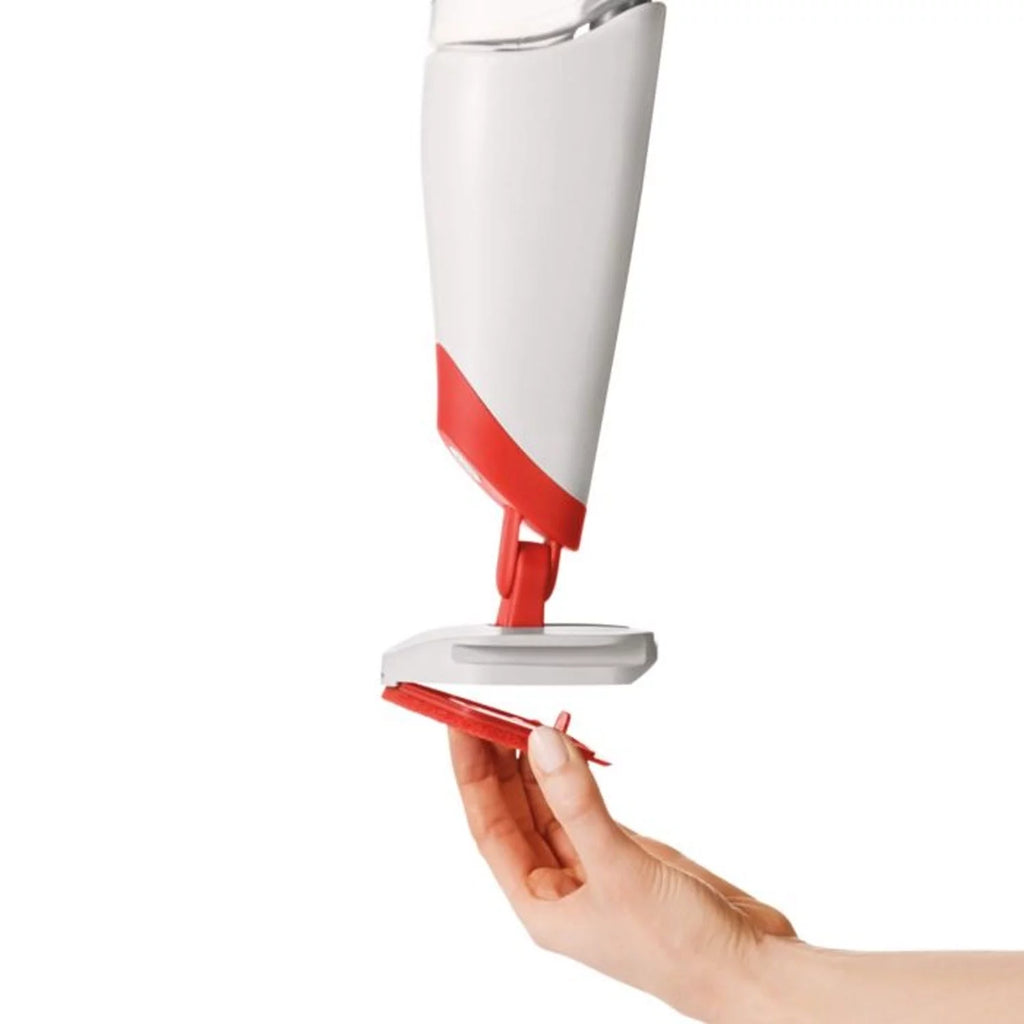 Microfiber Refillable Wet Floor Spray Mop with Slide Out Scrubber O910