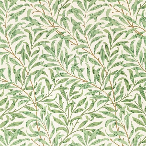 Sage Green Floral Peel and Stick Wallpaper 17.7in X 9.8ft V132