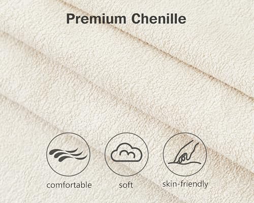 81" Chenille Beige Sleeper Sofa Bed with Pull Out Bed B272