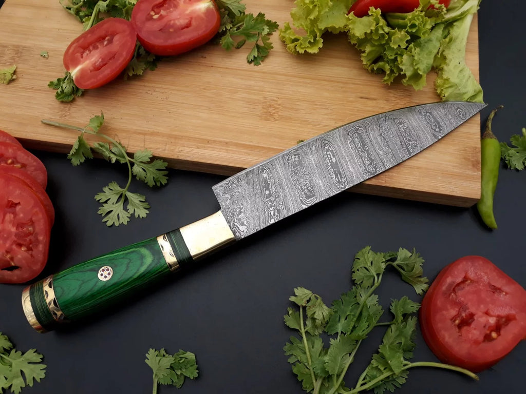 Handmade Damascus Chef Knife Fixed Blade L799