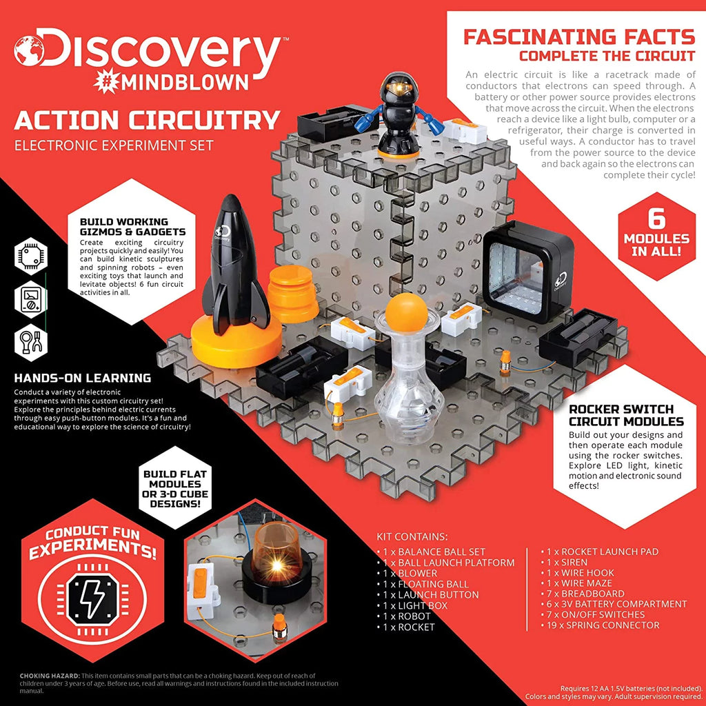 Action Circuitry Electronic Experiment STEM Science Kit V964