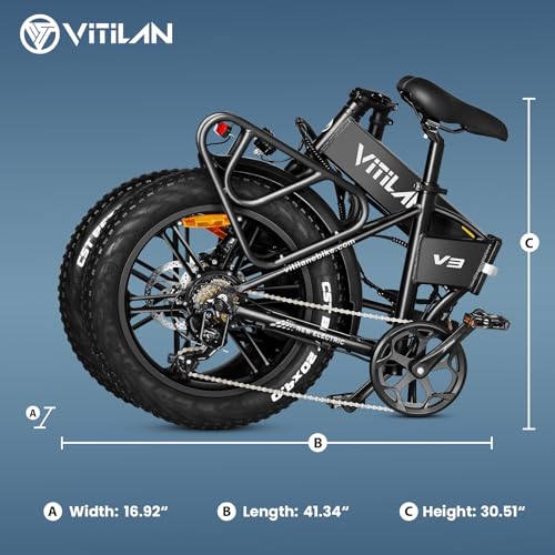 750W 48V 13AH 20” x 4.0" Folding Fat Tire Electric Bike I7939