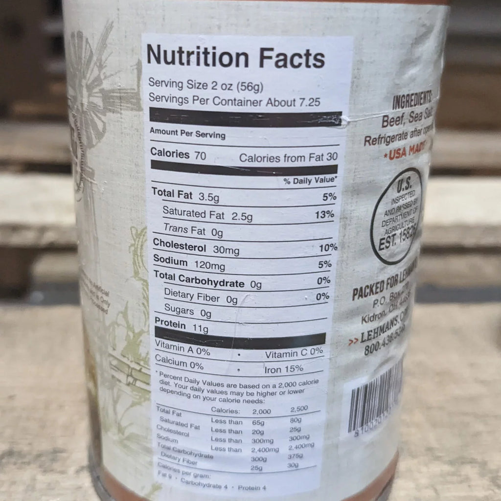 14.5 Oz Canned Ground Beef, Case of 24 V32971