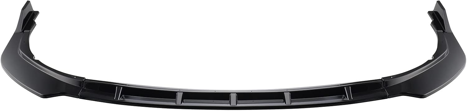 3Pcs Front Bumper Lip ABS Glossy Black Front Splitter Spoiler Pack of 2 E23799