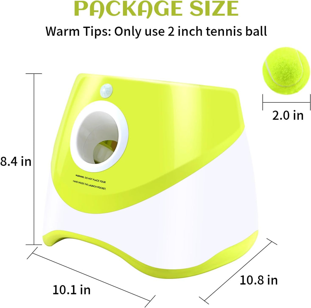 Automatic Ball Launcher for Dogs, 6PCS Tennis Balls Included L6480