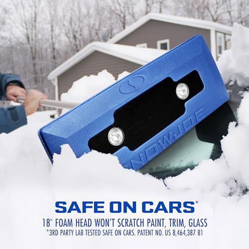 18-Inch Foam Head Snow Broom and Ice Scraper A33926