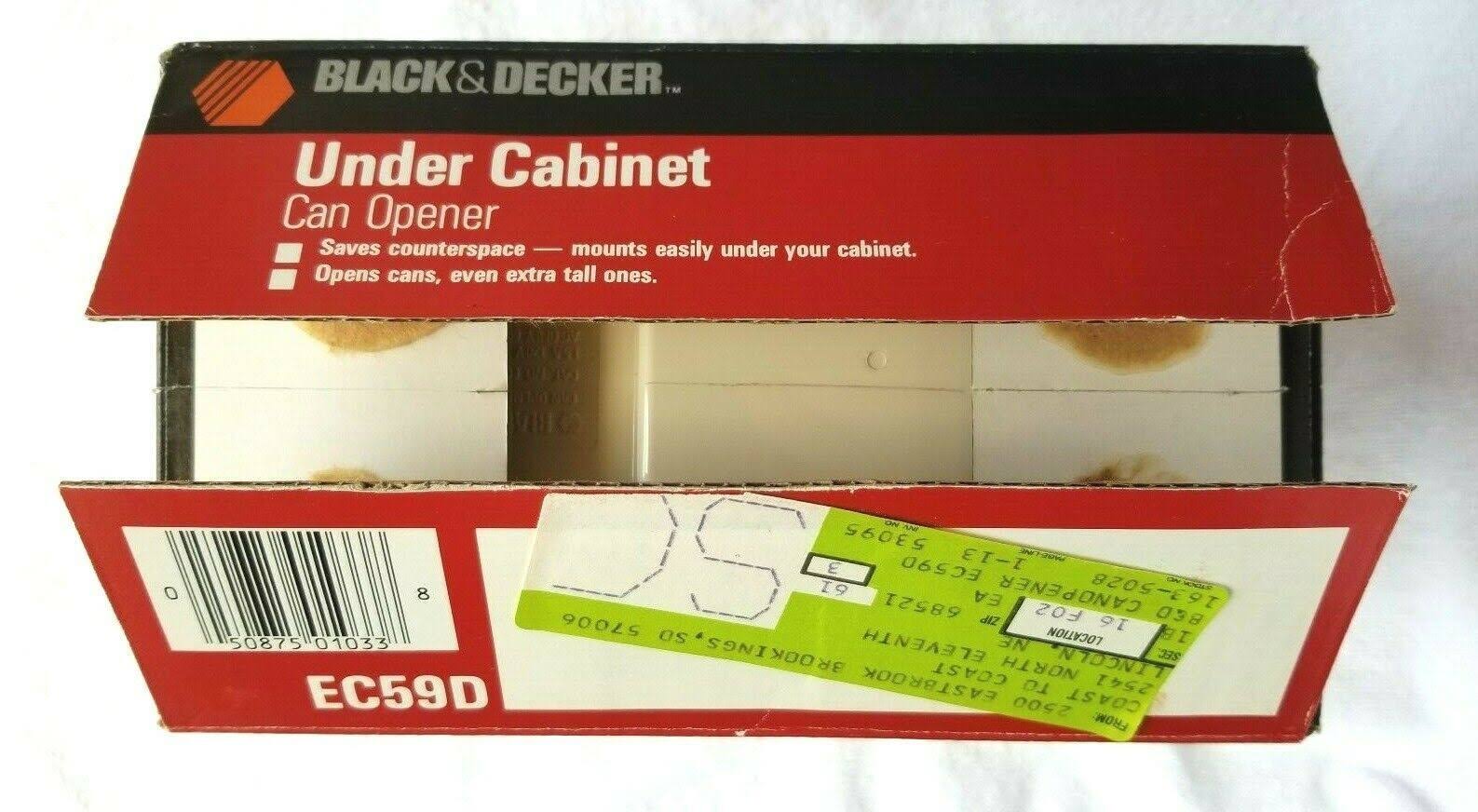 Black Electric Can Opener D551178