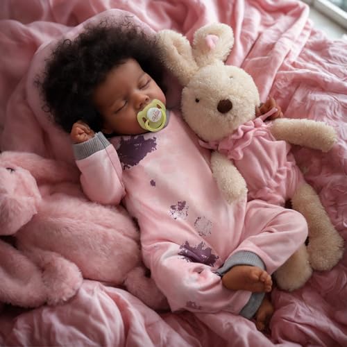 17Inch Black Reborn Baby Doll with Cloth Body R13810