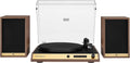 Walnut 2-Speed Belt-Drive Bluetooth Turntable with Speakers B652717
