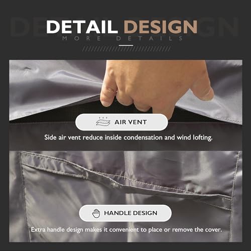 600D Waterproof Outdoor Sofa Cover for Rectangle Table and Chair Set D5610
