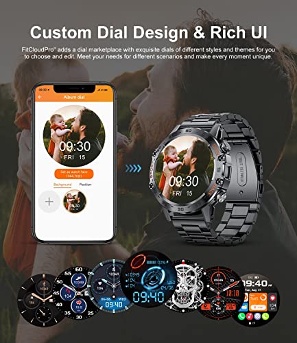 Smart Watch with Bluetooth Call, 5ATM Waterproof, 1.39'' HD U684
