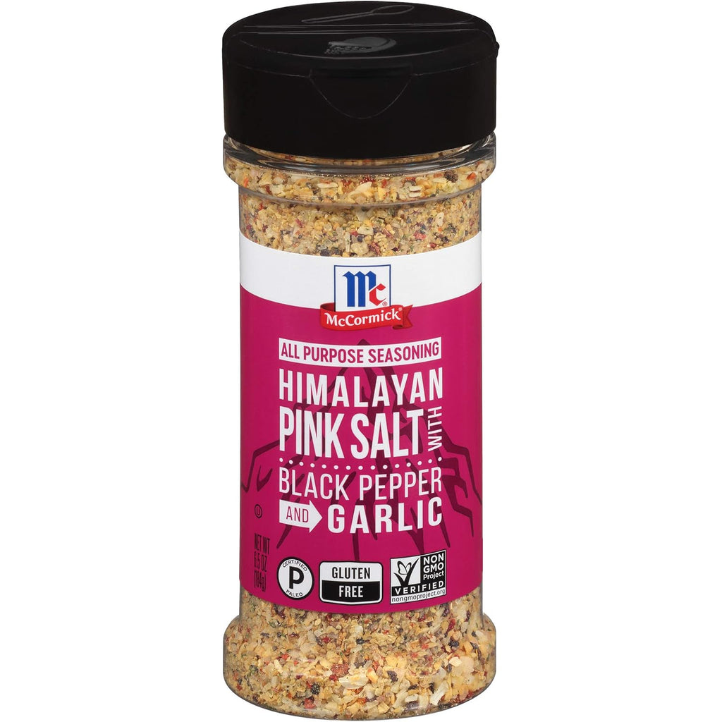 Himalayan Pink Salt with Black Pepper and Garlic All Purpose Seasoning, 6.5 oz O42313