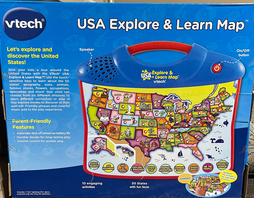 Interactive Map with Touch & Sound W43362