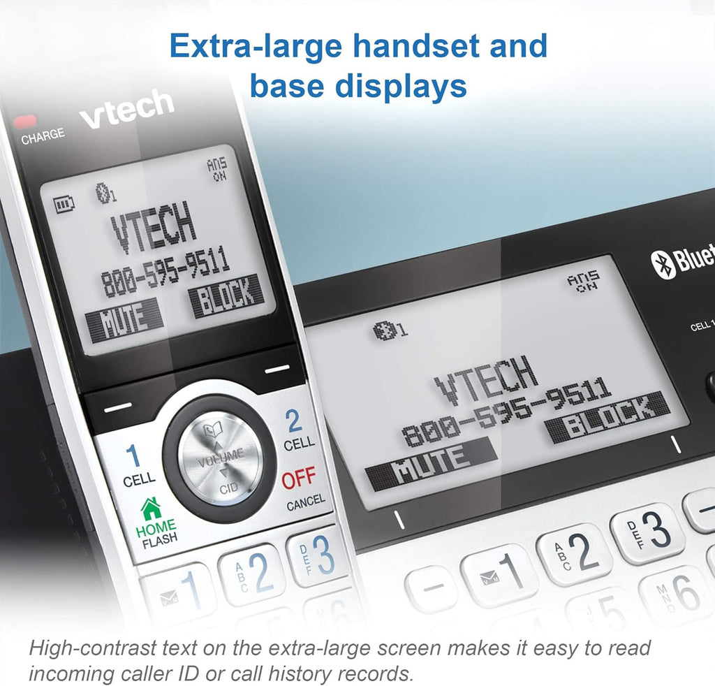5 Handset DECT 6.0 Cordless Phone with Answering Machine I785