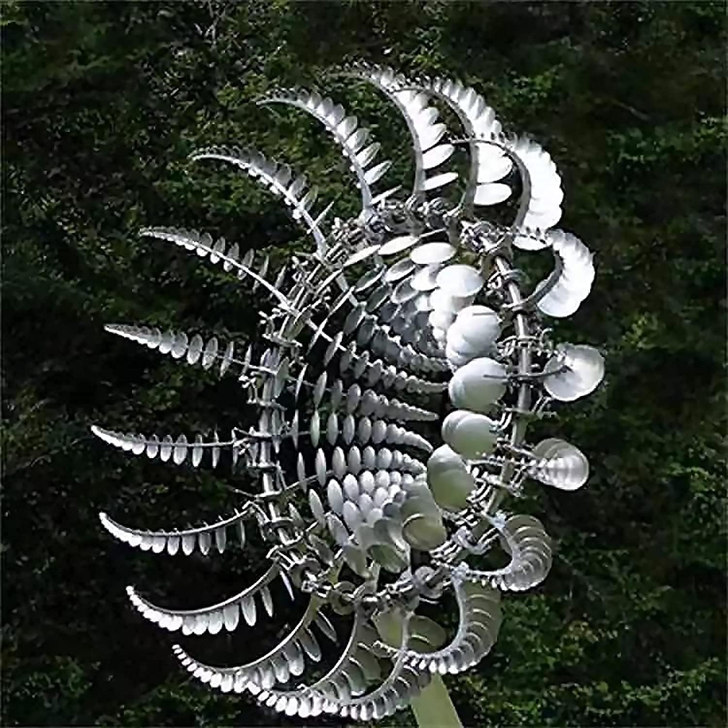 White Kinetic Windmill Spinner J60263