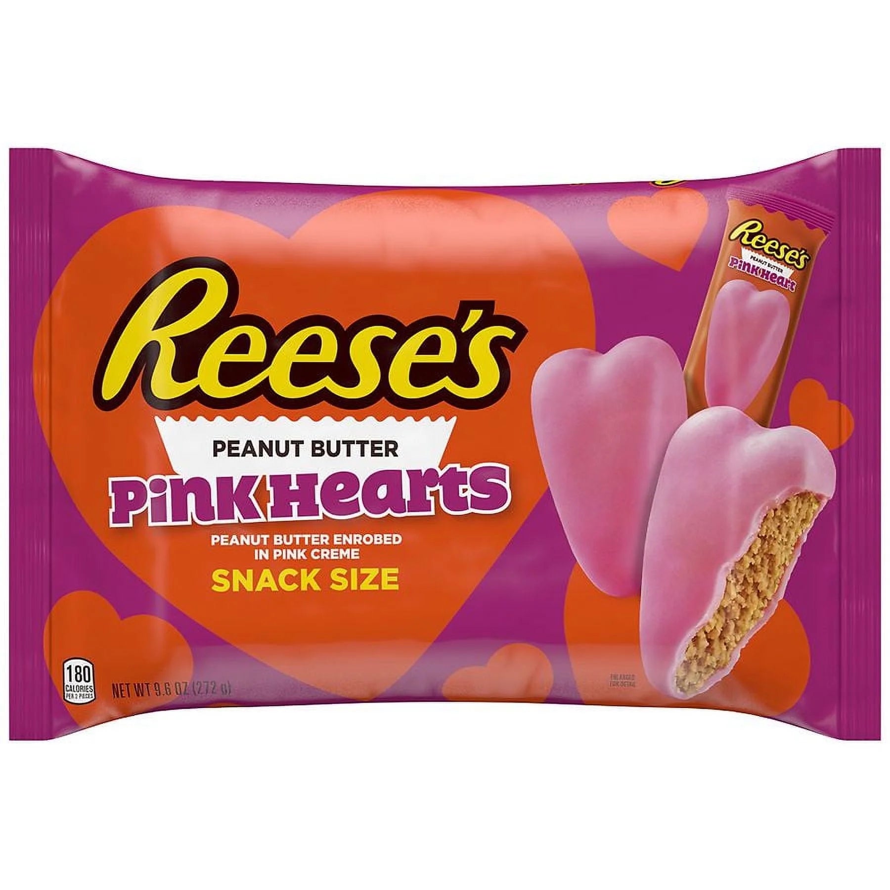 9.6 OZ Peanut Butter Candy Hearts Pack of 2 H285