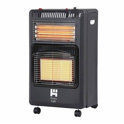Black Foldable Propane and Electric Cabinet Heater U812499