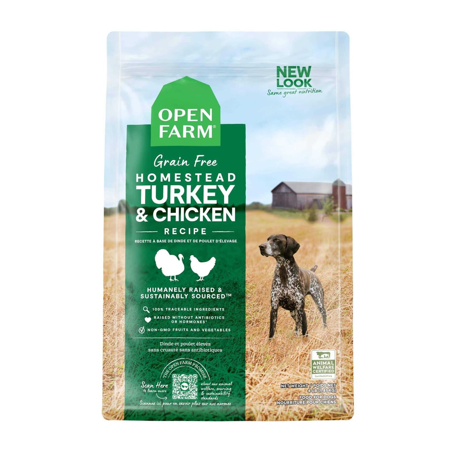 Grain Free Turkey & Chicken Dry Dog Food Y338