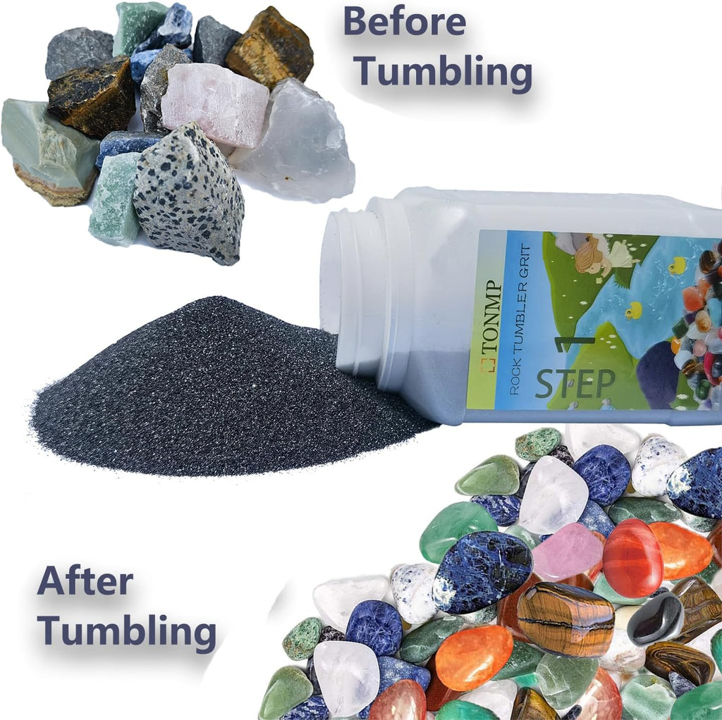 8 LBS Rock Tumbler Grit Refill Kit with Poly Plastic Pellets K8930
