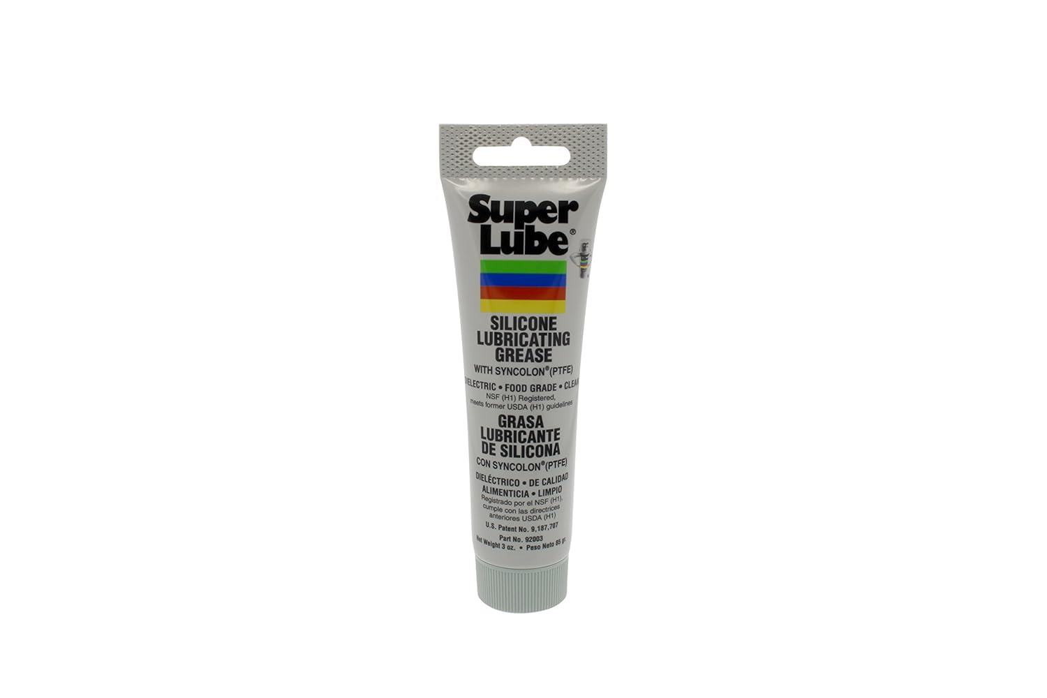 Translucent White Silicone Lubricating Grease with PTFE, 3 oz Tube I293