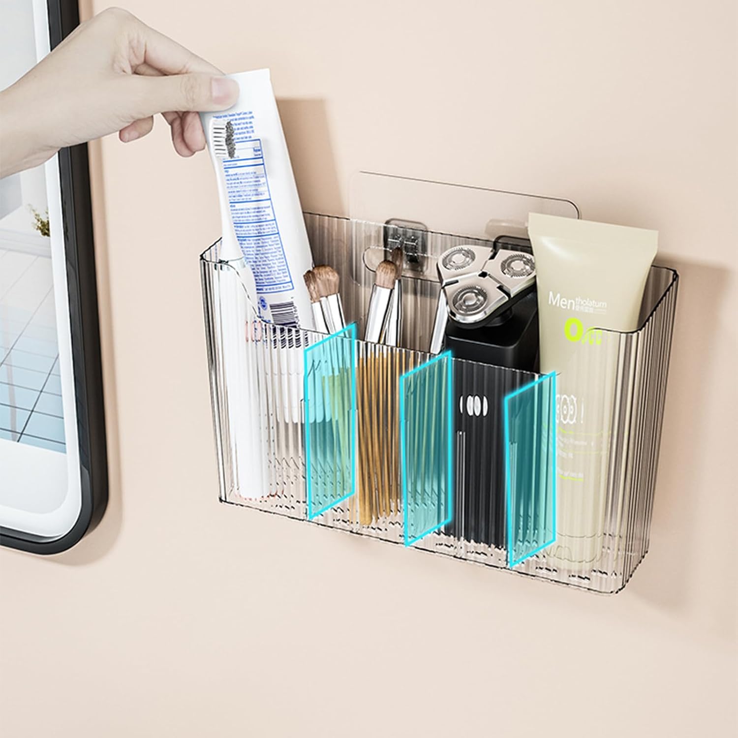 Clear Plastic Stackable Cabinet Door Organizer C30128