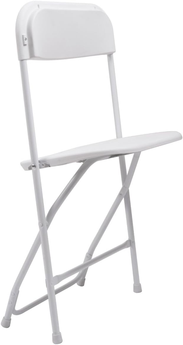 10-Pack White Plastic Folding Chair R575