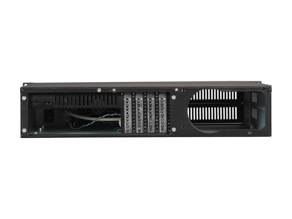 Black Aluminum Steel 2U Rackmount Server Case Y319578