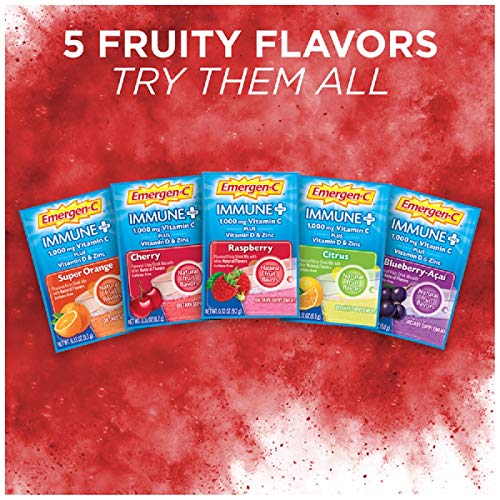 Raspberry Flavor Vitamin C Powder Supplement - 10 Count E16703