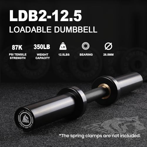 16"/20" Loadable Dumbbells Pairs Commercial Grade Olympic Dumbbell Bar Handle Y744