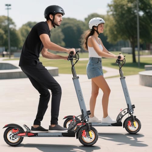 800W 28 MPH 25 Miles Range 10" Air Tires Folding Electric Scooter P657