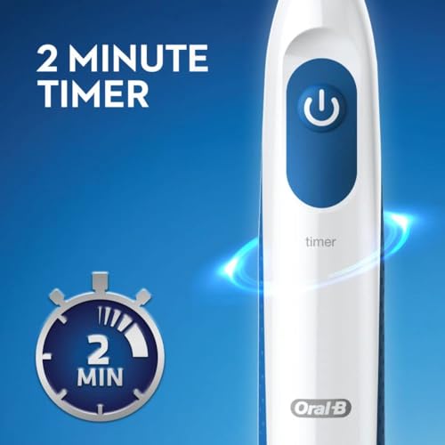 Blue and White Battery Powered Electric Toothbrush I9393