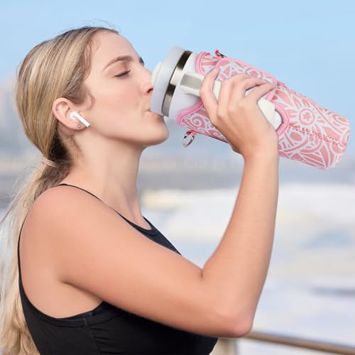 Water Bottle Holder Carrier Bag with Strap for 40 OZ Tumbler F33082