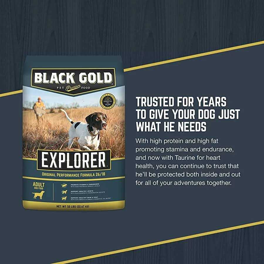 Black Gold Explorer Dry Dog Food Original Performance Formula D516305
