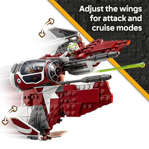 LEGO Star Wars Ahsoka's Jedi Interceptor Spaceship Building Toy, Ages 8+, 75401 Y411159