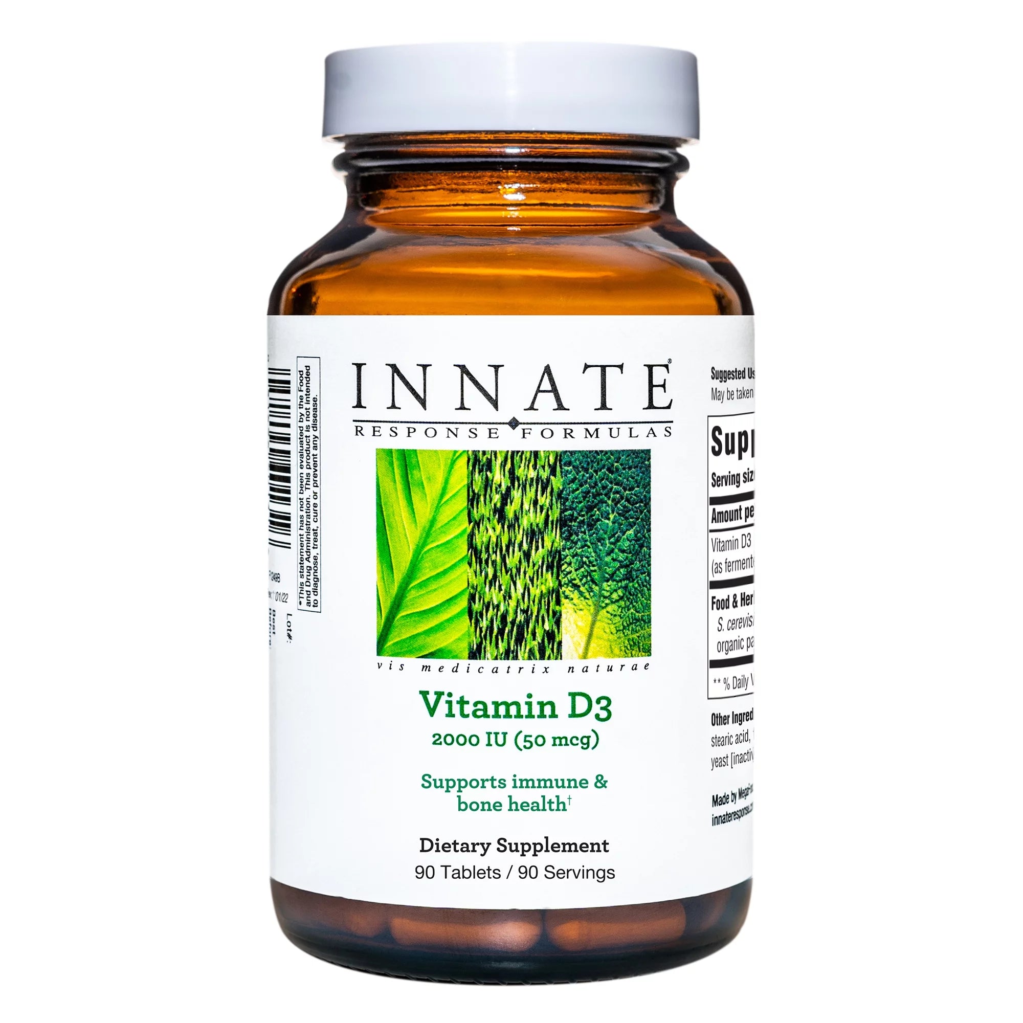 Vitamin D3 2000 IU (50 mcg) Supplement, 90 Tablets X8441