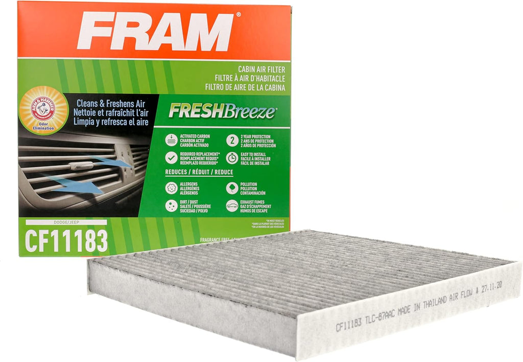 Cabin Air Filter with Arm and Hammer Baking Soda, white G619