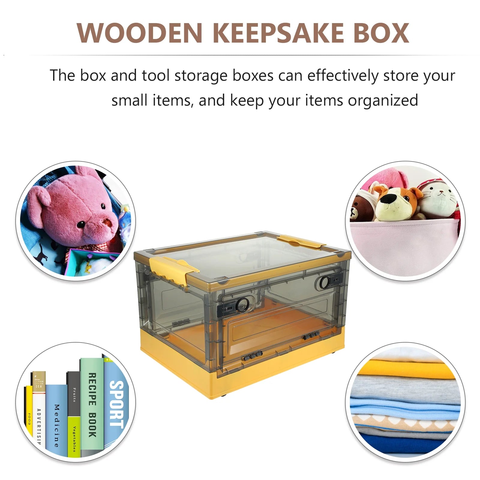 Large-capacity Plastic Storage Box with Lid E913319
