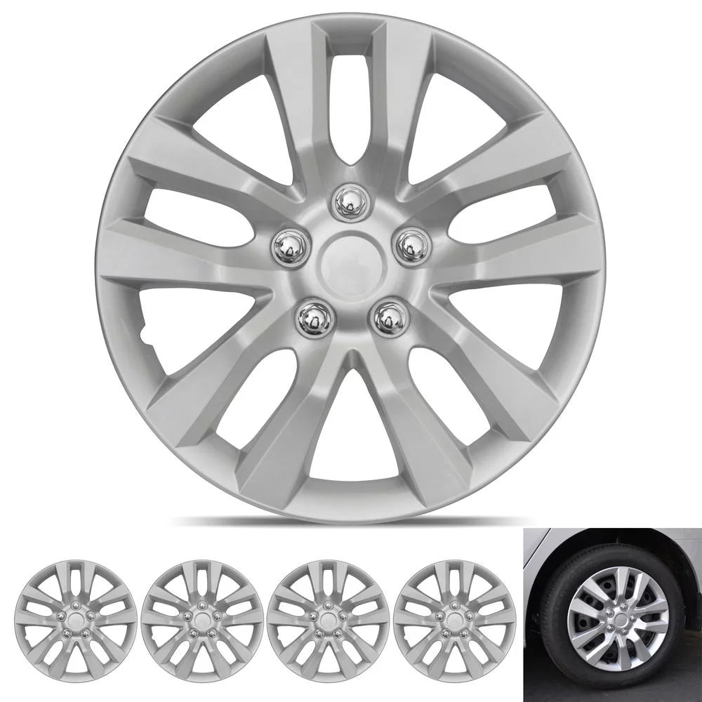 16 Inch Silver Replica Wheel Covers (4 Pieces) R6155