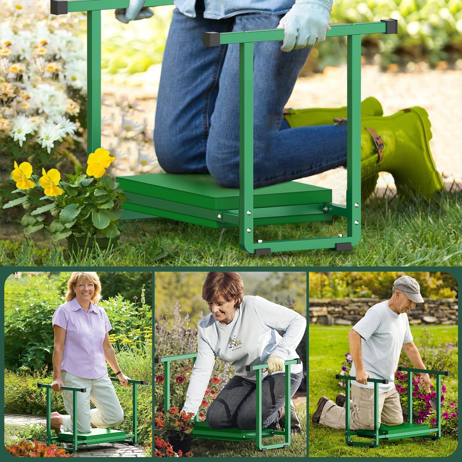 10.2" Wider Garden Kneeler and Seat with Handle I373333