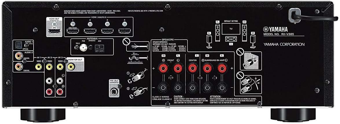 Black 5.0 Home Theater System with Floorstanding Speaker, Center Channel Speaker, Bookshelf Speaker and 5.1-Channel Receiver I529