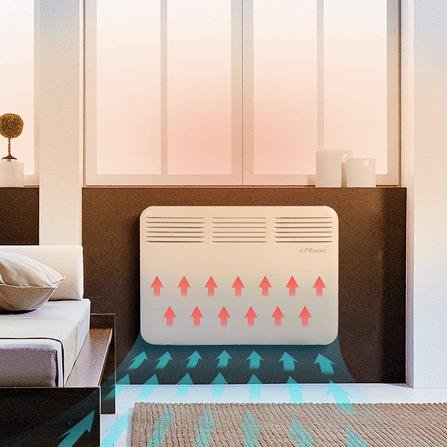 1000W Electric Radiator Space Heater with Adjustable Thermostat I94038